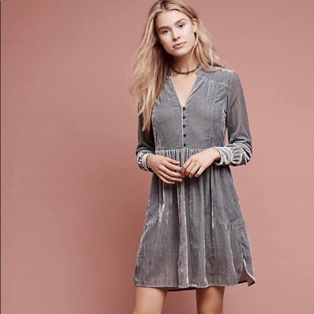 NWOT Anthropologie Holding Horses Velvet Dress!